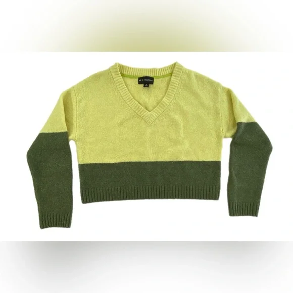 BP Wildfang Colorblock cropped sweater XS - Picture 5 of 11